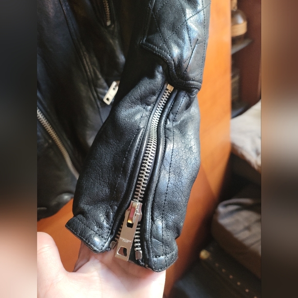 🆕 Burberry Brit Moto Lether Jacket - Picture 10 of 13